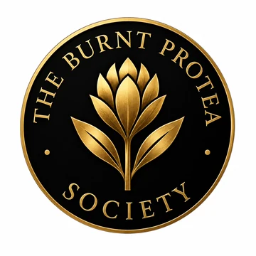 The Burnt Protea Society gold seal