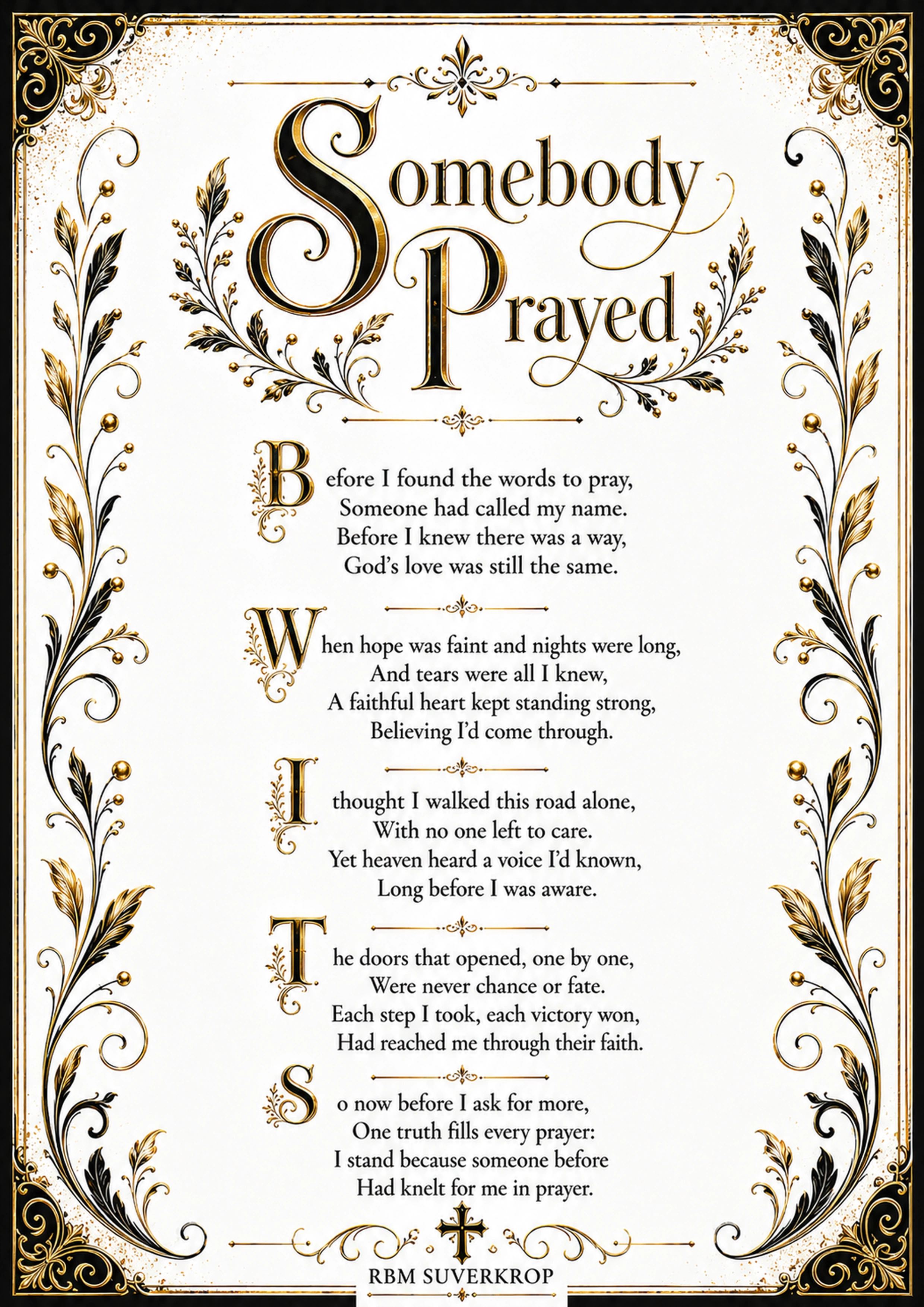Somebody Prayed from Project Cross