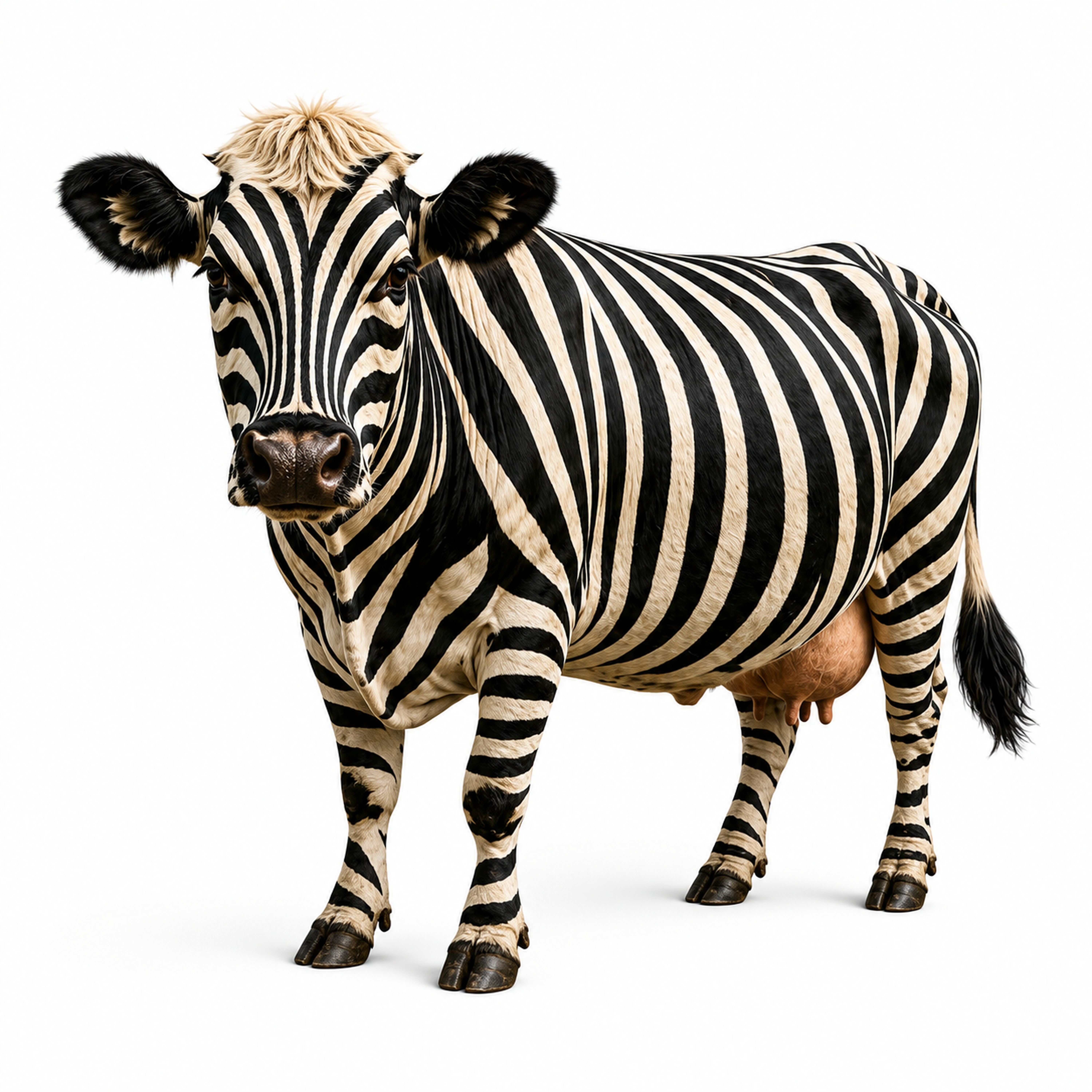 Zebra World Cow